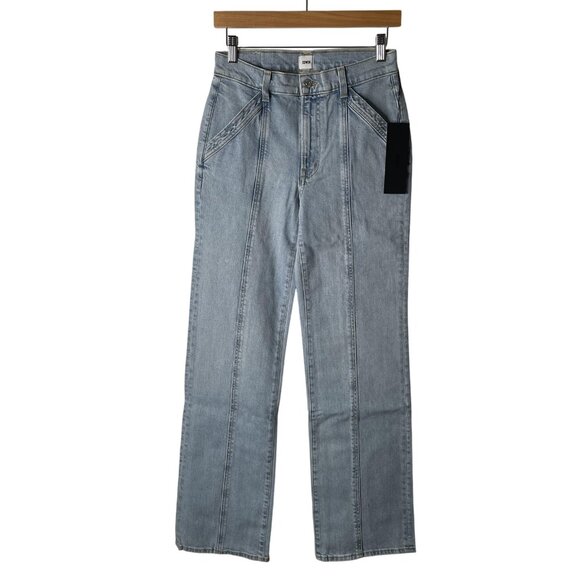 Edwin Jeans Womens 26 Light Wash Marli Straight USA Stretch Denim EW2101DTR - Picture 1 of 14